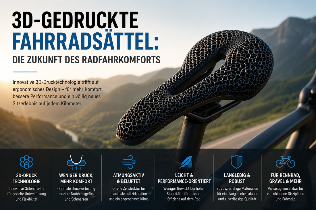 3D-gedruckte Fahrradsättel: Die Zukunft des Radfahrkomforts
