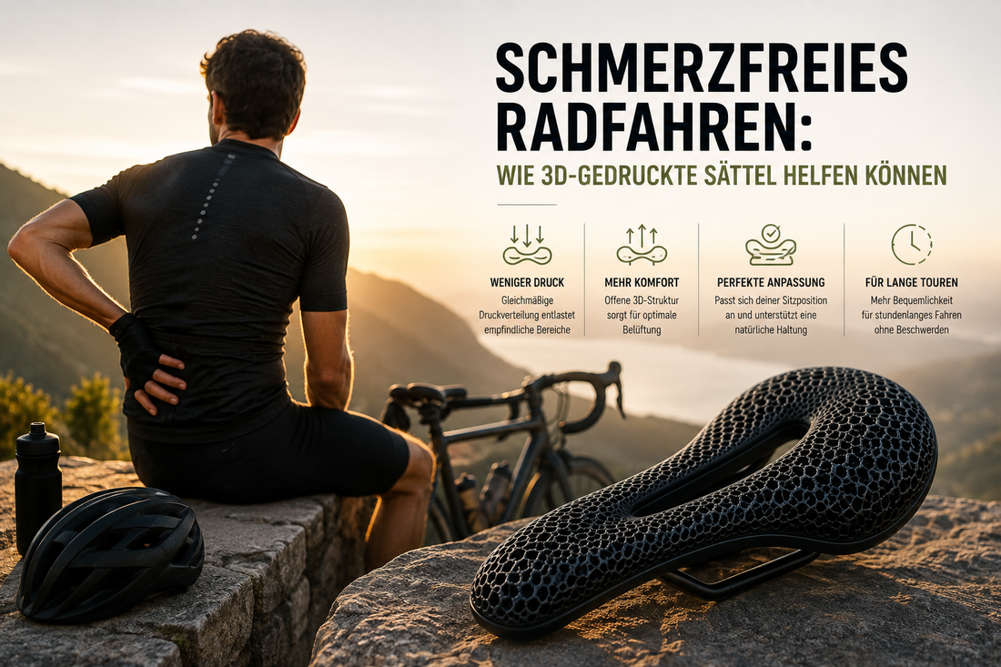 Schmerzfreies Radfahren: Wie 3D-gedruckte Sättel helfen können